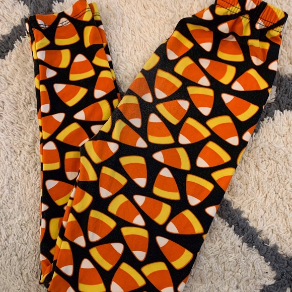 Other - Girls Candy Corn Leggings Fall Leggings Halloween